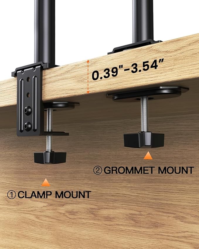 Ergear Monitor Mount for Most 13-32" Computer Screens up to 17.6lbs, Improved - Image 7