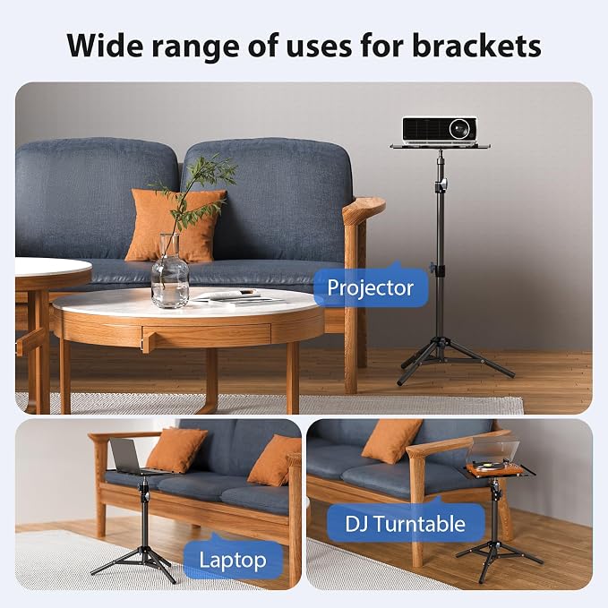 Projector Stand Tripod, Laptop Tripod Stand, Foldable Portable Projector Floor - Image 5