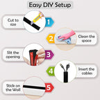Rubber Bond TV Cord Hider Cable Protector - Image 7