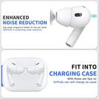 4 Pairs Ear Tips for AirPods Pro 1 & 2 Noise Cancellation Add Grip Sport Earbuds - Image 5