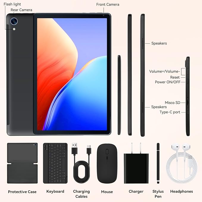 Tablet, 10.1" Android 15 Tablet - Image 8