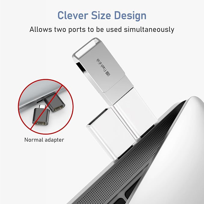 Basesailor USB C to USB Adapter 3Pack, USB C Male to USB A 3.0 Female Adapter - Image 3