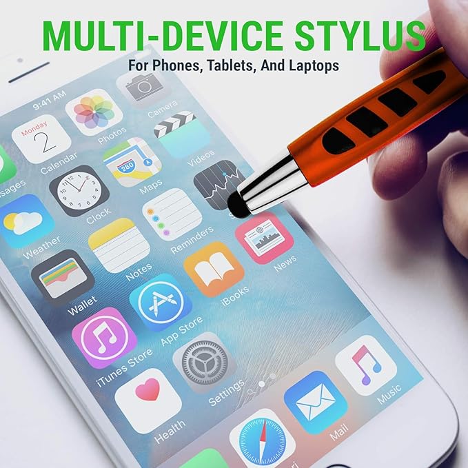 Stylus Pen for Touch Screens & Ballpoint Writing Pens, - 2 in 1 - Image 4
