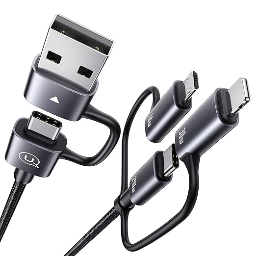 240W Multi Charging Cable, 4ft 6-in-1 USB C Cable Fast Charging Cords by USAMS