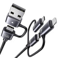 240W Multi Charging Cable, 6.6ft 6-in-1 USB C Cable Fast Charging Cords by USAMS