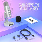 ZealSound Podcast Microphone for PC, Noise Cancellation USB Mic - Image 7