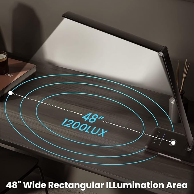 LED Desk Lamp with Night Light, Fast Wireless Charger, USB Charging Port - Image 6