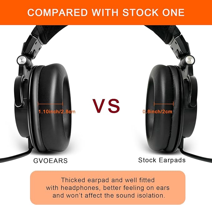 Earpads Replacement for Audio Technica M50X, GVOEARS Ear Cushions for HyperX - Image 6