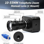 MOKOSE USB Camera 4K, USB3.0 Manual Focus Webcam - Image 4