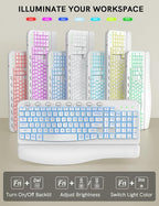 SABLUTE Ergonomic Wireless Keyboard and Mouse Combo - Image 3