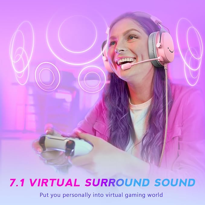 FIFINE USB Gaming Headset, PC Over-Ear Wired Streaming Headset - Image 3