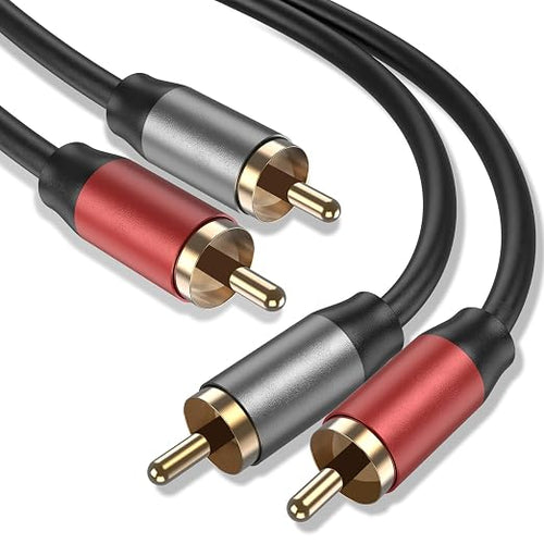 2RCA to 2RCA Cable 4.9FT, Hi-Fi Systems, Car Audio, Gaming Consoles by Amzpas