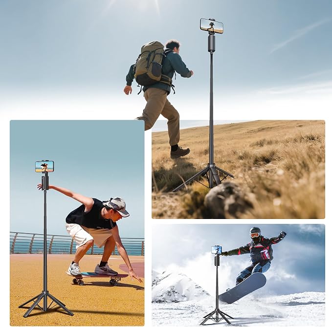 Auto Face Tracking Tripod, 360° Rotation Follows Your Movement, Phone Holder - Image 4