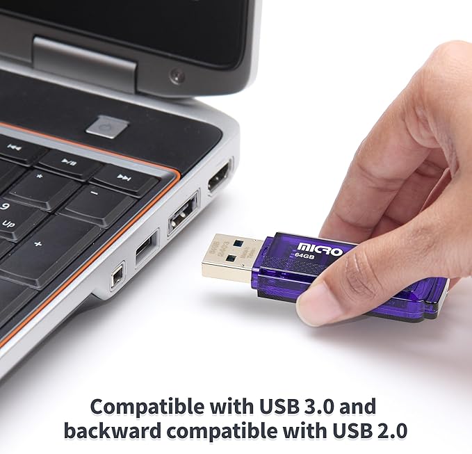 INLAND Micro Center SuperSpeed 10 Pack 64GB USB 3.0 Flash Drive Gum Size Memory - Image 5