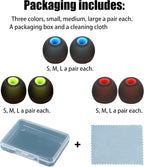 Silicone Replacement Earbud Tips Ear Tips Fit Most in-Ear Earbuds Headphone - Image 7