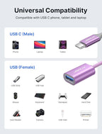 JSAUX USB C to USB 3.0 Adapter, USB C Male to USB Female OTG Cable Adapter - Image 7