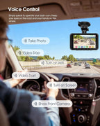 4K Dash Cam Front and Rear STARVIS 2 IMX675 & IMX307 Dual HDR, Car Camera - Image 11