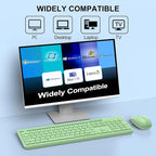 Wireless Keyboard and Mouse Combo, Full-Size Silent Ergonomic Keyboard and - Image 7