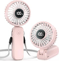 Portable Handheld Fan, 5000mAh Rechargeable Battery, Max 15H Cooling, 4 Speeds by COMLIFE