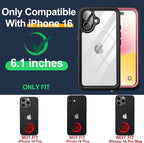 for iPhone 16 Case Waterproof, Built-in Privacy Screen & HD Screen Double Front - Image 7