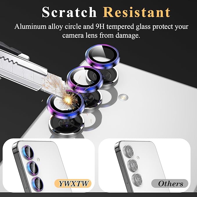 YWXTW Camera Lens Protector for Samsung Galaxy S24 / S23 / S23 Plus, 9H - Image 3