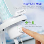 FEELWORLD VM1 White Gaming PC USB Microphone Condenser Mic - Image 3