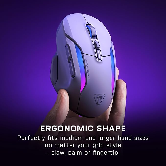 Turtle Beach Kone II Air – Wireless Ergonomic RGB Gaming Mouse, 350-Hr Battery - Image 3