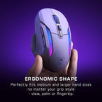 Turtle Beach Kone II Air – Wireless Ergonomic RGB Gaming Mouse, 350-Hr Battery - Image 3