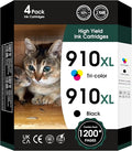 910 XL Ink Compatible with HP 910XL Ink Cartridges Combo Pack, 910XL Ink by Fannster