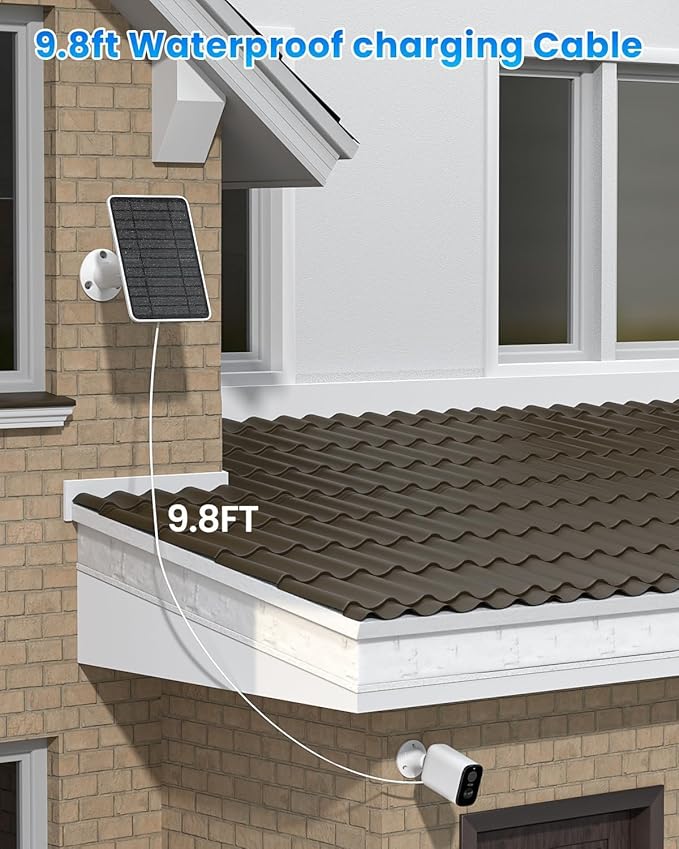 5W Solar Panel for Ring Camera, Solar Panel Charger Compatible - Image 6