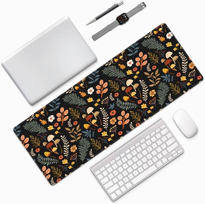Gaming Mouse Pad Floral Desk Mat, Botanical Mouse Pad, Vintage Desk Mat - Image 9