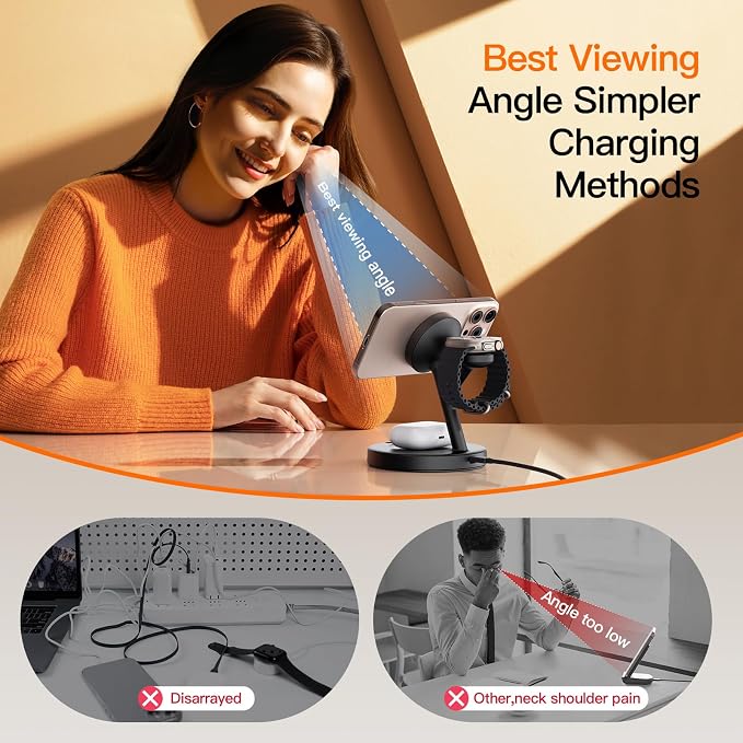 2025 3 in 1 Charging Station for Apple iPhone AirPods Watch - Image 4