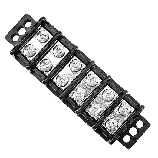 GLOSO Marine Terminal Blocks TBD Double Row Stainless 10-22 AWG Cu, 30A/600V- 1 by GLOSO