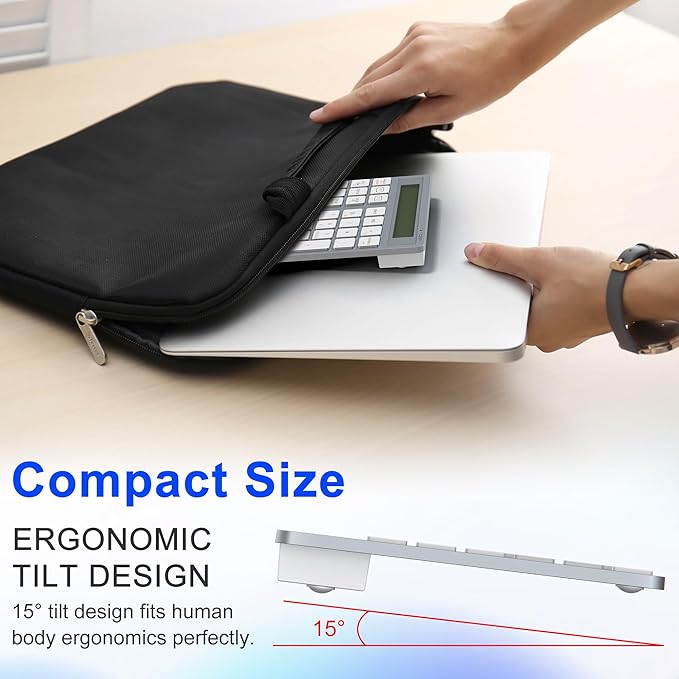 2-in-1 Wireless Number Pad & Calculator, 34-Key Portable Number Pad - Image 8