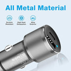 MOCA 38W Fast Car Charger, Dual Port USB C Power Delivery All Metal Lighter PD/ - Image 4