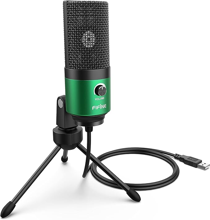 FIFINE USB Gaming Microphone for PC Desktop, PS4 and Mac, Gain Control by FIFINE