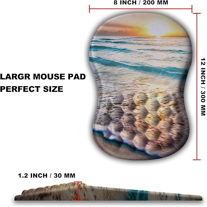 Mouse Pad Wrist Support, Ergonomic Mouse Pad - Image 4