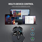 INPHIC Multi-Device Bluetooth Mouse, Upgraded Visible Battery, 2400 DPI - Image 3