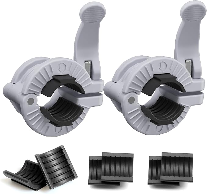 MAXRICH Barbell Clamp 1 inch Multiple Sizes & Adjustable Weight Clips by MAXRICH
