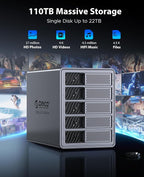ORICO RAID 5 Bay HDD Enclosures USB 3.0 Push-Pull Mounting - Image 3