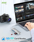 Acer USB C Dock, 7 in 1 USB C to HDMI Hub, 2 USB 3.1 GEN1 and 5Gbps Type-C Data - Image 7