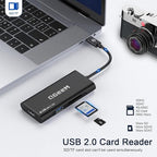 USB C Hub, QGeeM USB 4k to HDMI Adapter, 7 in 1 USB-C Dongle - Image 6