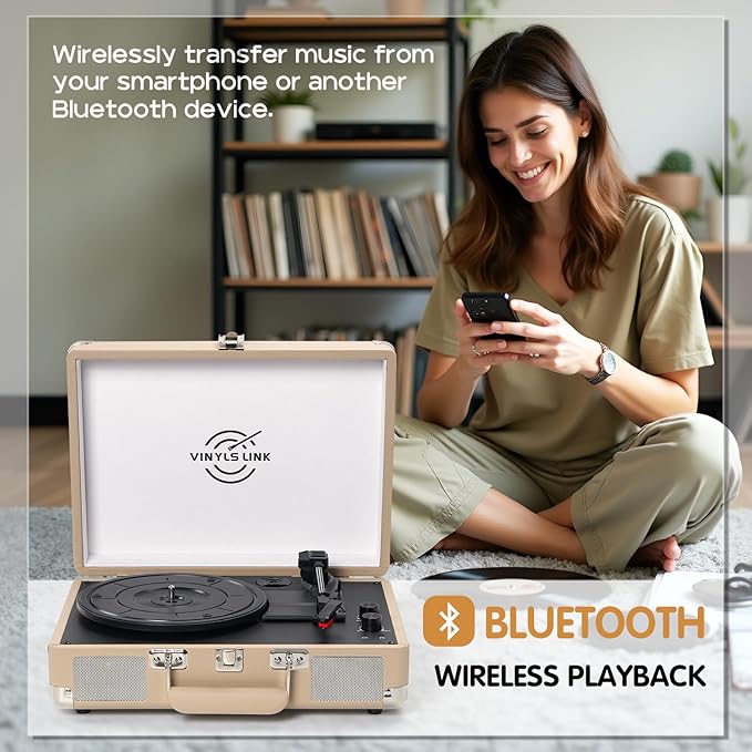 Vinyl Record Player Bluetooth - Image 8