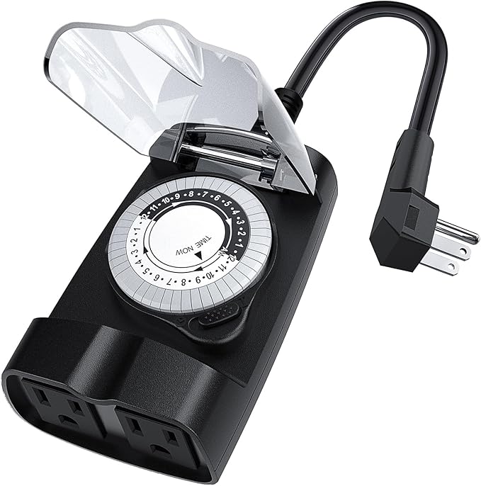 G-ELEK Outdoor Timer Waterproof, 24 Hour Light Timer, Timers by G-ELEKDirect