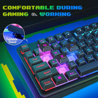 Redragon Updated S107 Gaming Keyboard and Mouse, RGB Gaming Keyboard and 10000 - Image 6
