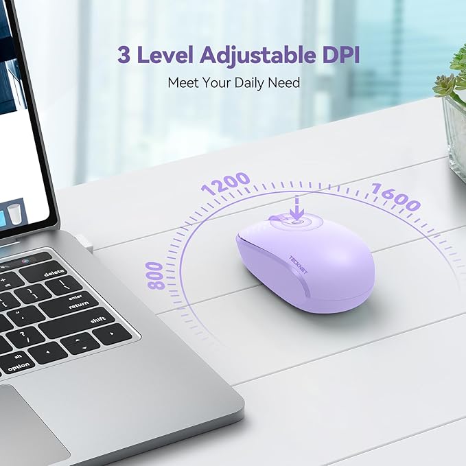 TECKNET Wireless Mouse, 2.4G Quiet Computer Mouse - Image 5