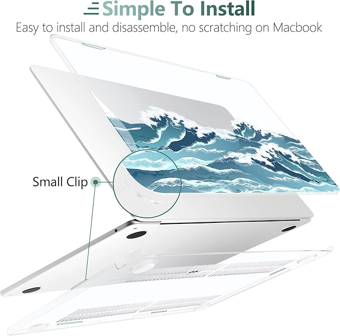 TWOLSKOO Compatible with M4 MacBook Air 15 inch Case 2025-2023 Released Model - Image 3