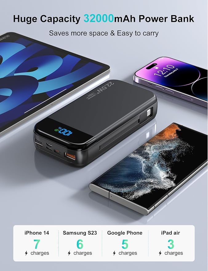 Portable Charger Power Bank 32000mAh - Image 3