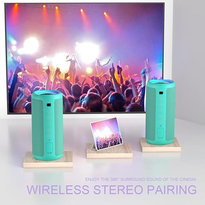 Ortizan Portable Bluetooth Speakers, IPX7 Waterproof Wireless Speaker - Image 3