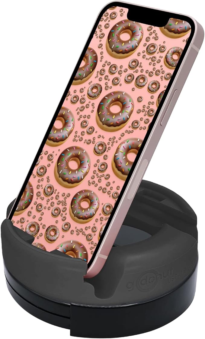 GoDonut – Phone Stand 360 Swivel – Cell Phone Holder + iPad Stand Desk Organizer by GoDonut